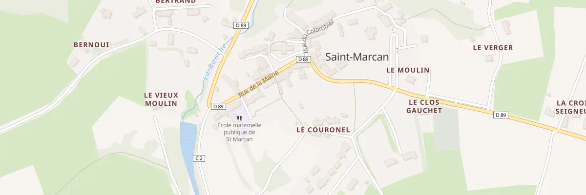 Plan du 5120 Le Bourg à Saint-Marcan