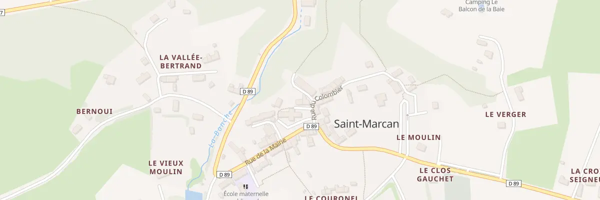 Plan du 5100 Le Bourg à Saint-Marcan