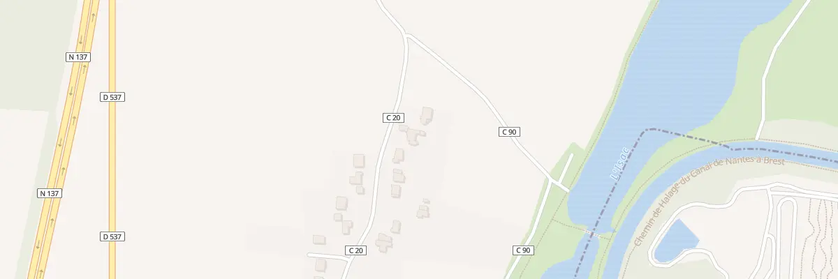 Plan du 3 Le Pommain à Saffré