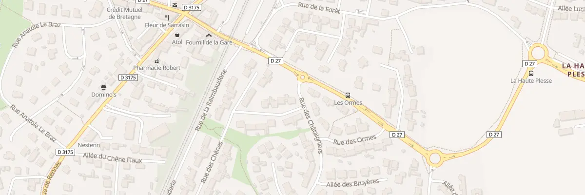 Plan du 2 Rue des Chênes à Betton