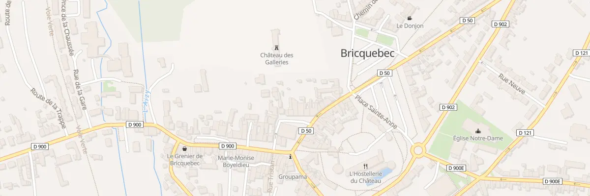 Plan du 8 Pl de la Mairie - Bricquebec à Bricquebec-en-Cotentin