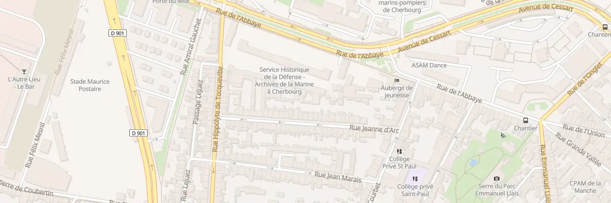 Plan du 34T Rue Jeanne d’Arc - Cherbourg à Cherbourg-en-Cotentin