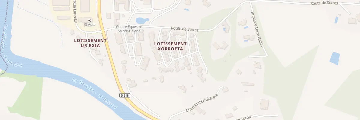 Plan du 176 Rte de Serres à Ascain
