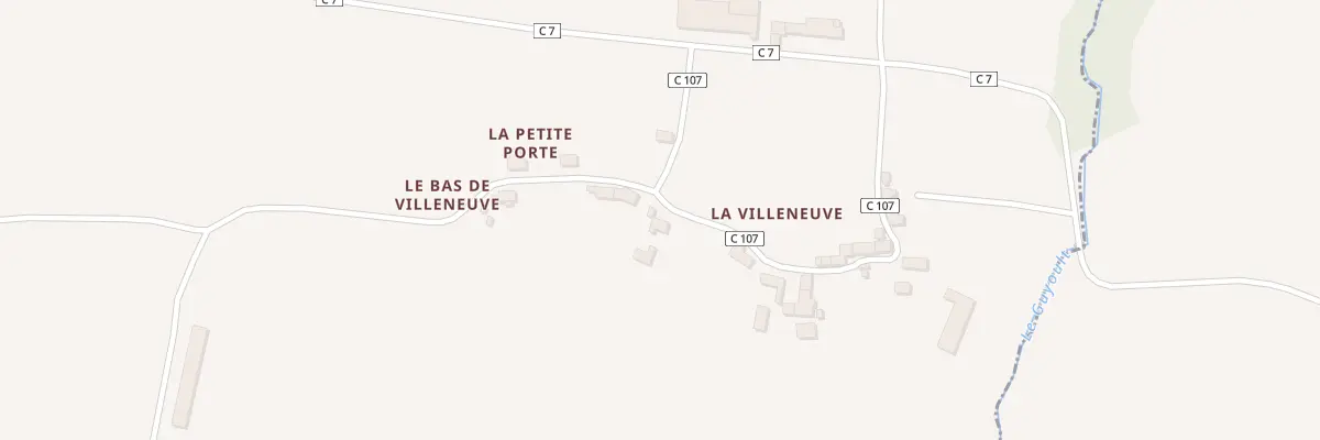 Plan du 5028 Villeneuve à Broualan