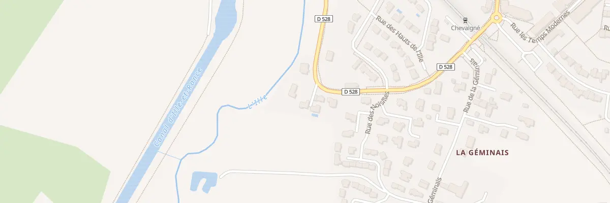 Plan du 41 Rue d’Ille et Rance à Chevaigné