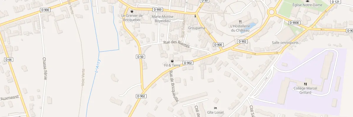 Plan du 12 Rue de Bricqueville à Bricquebec-en-Cotentin