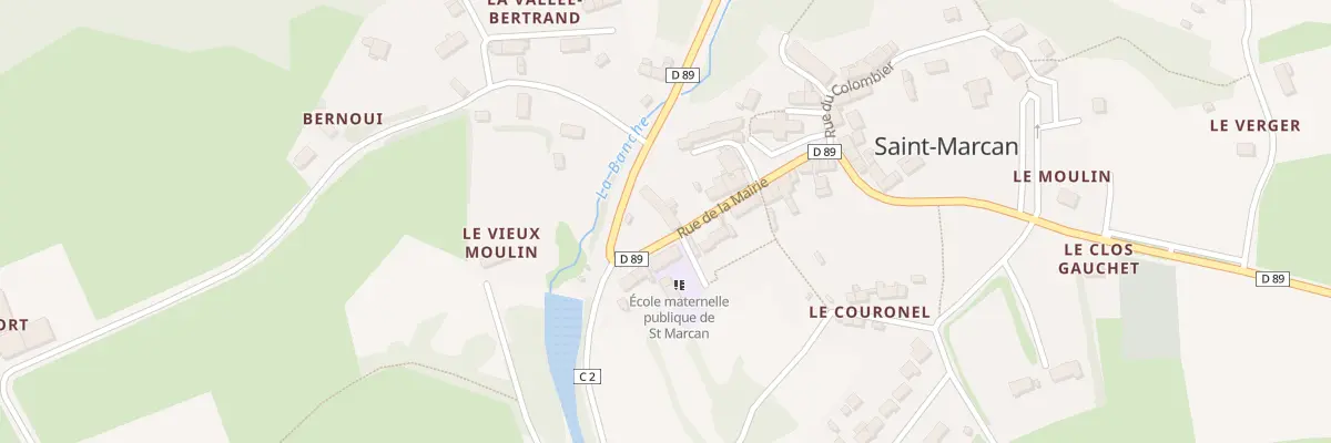 Plan du 5093 Le Bourg à Saint-Marcan