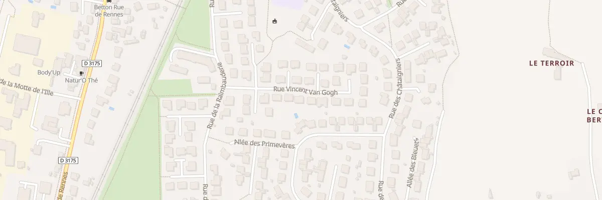 Plan du 8 Rue Vincent Van Gogh à Betton