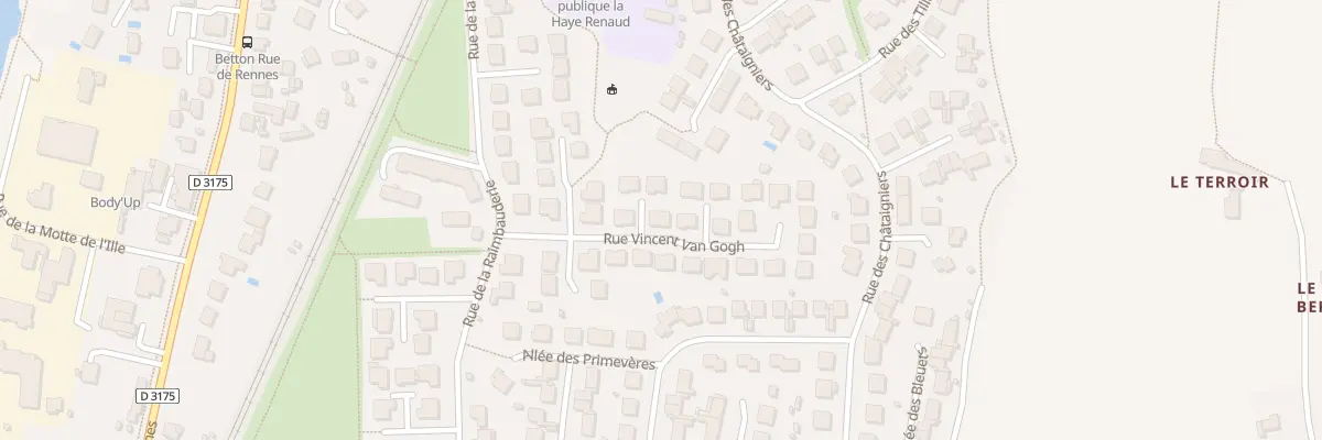 Plan du 5 Rue Vincent Van Gogh à Betton