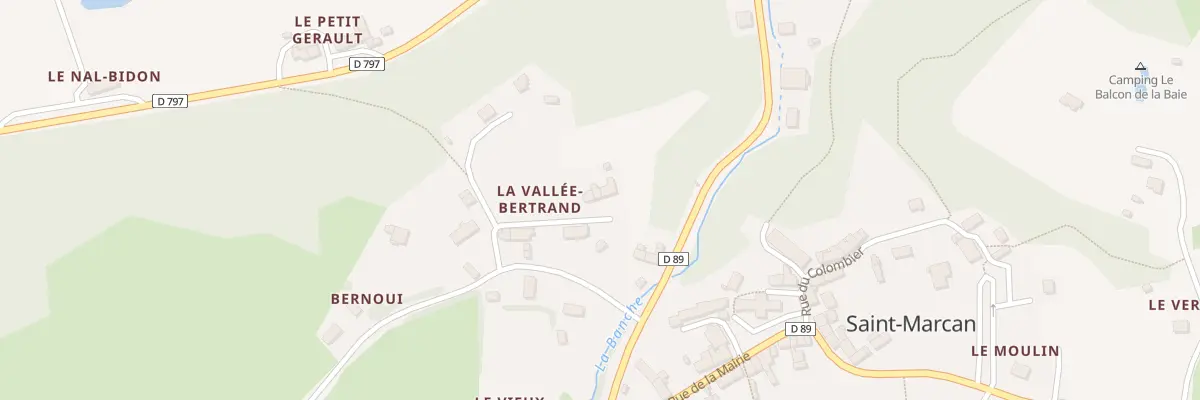 Plan du 6 Bernoui à Saint-Marcan
