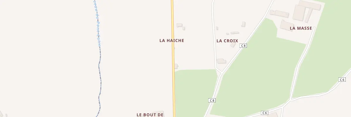 Plan du 2 La Haiche à Aubigné