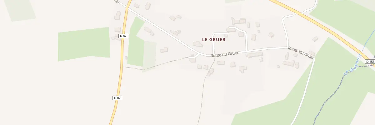 Plan du 5233 Le Gruer à La Boussac