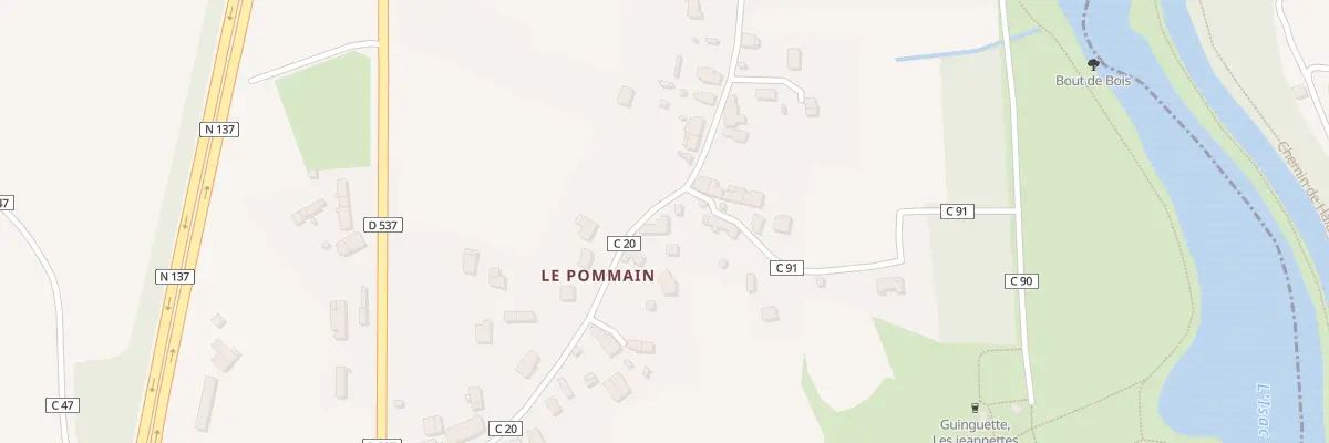 Plan du 43 Le Pommain à Saffré