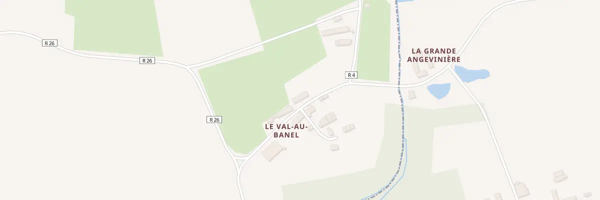 Plan du 4 Le Val au Banel à Saint-Broladre