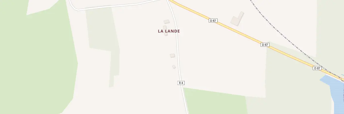 Plan du 6 La Lande à Saint-Broladre