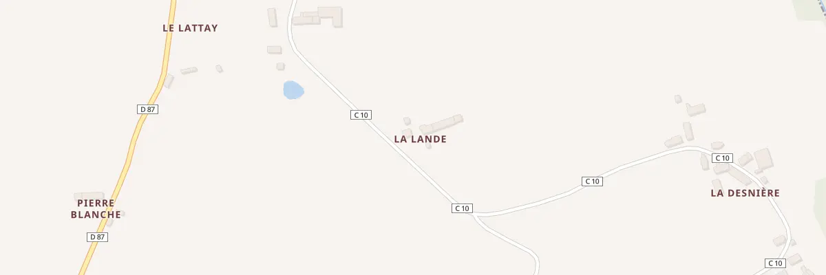 Plan du 5014 La Lande à Broualan
