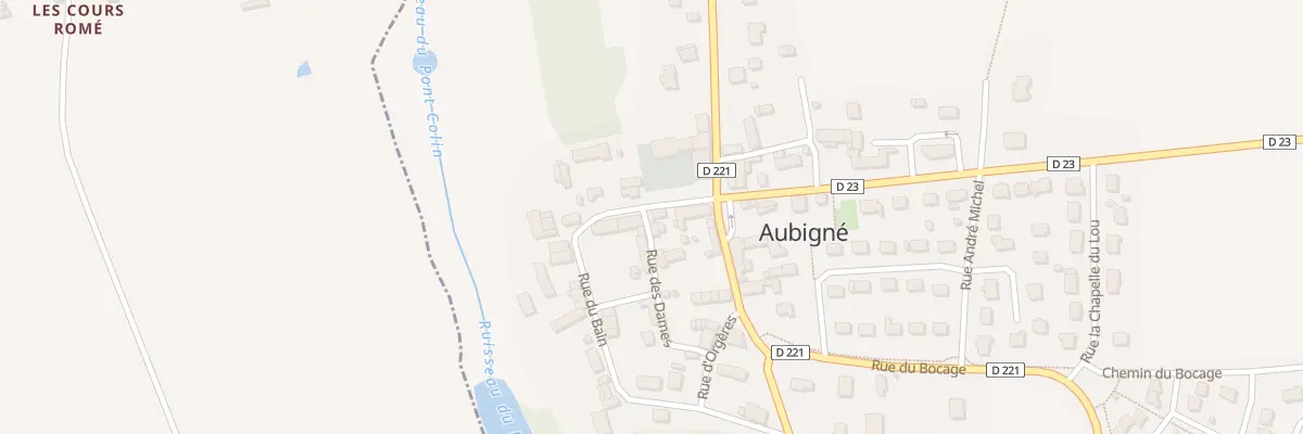 Plan du 9 Rue du Bain à Aubigné
