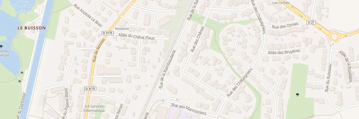 Plan du 28 Rue des Chênes à Betton