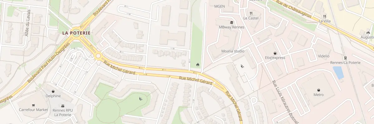 Plan du 45 Sq Ludovic Trarieux à Rennes