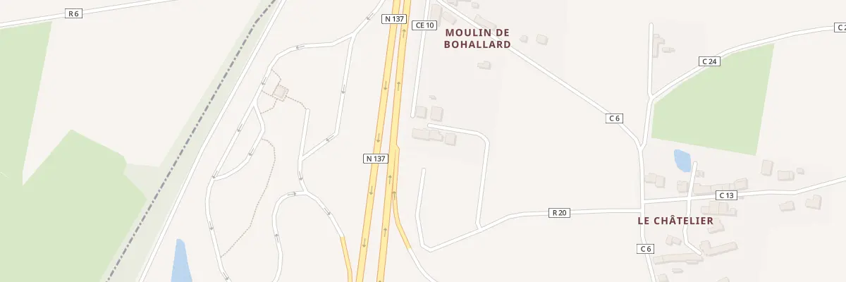 Plan du 9 Moulin de Bohallard à Puceul