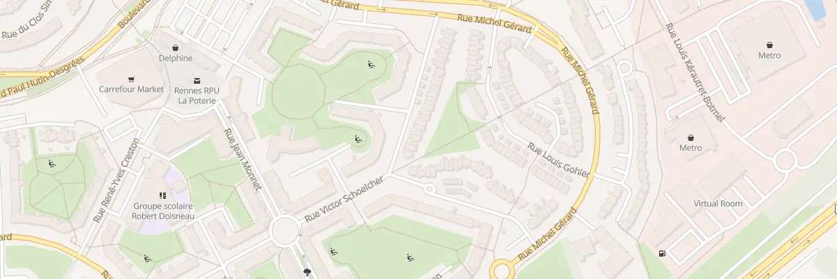 Plan du 45 Rue Baudri de Bourgueil à Rennes