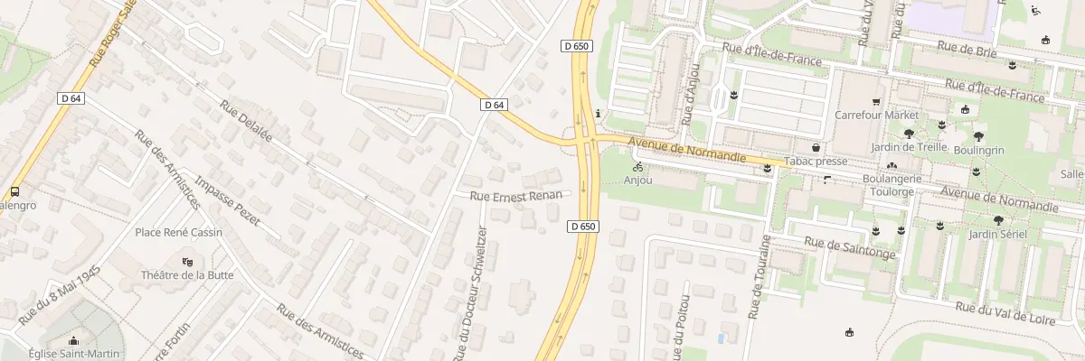 Plan du 11 Rue Ernest Renan - Octeville à Cherbourg-en-Cotentin