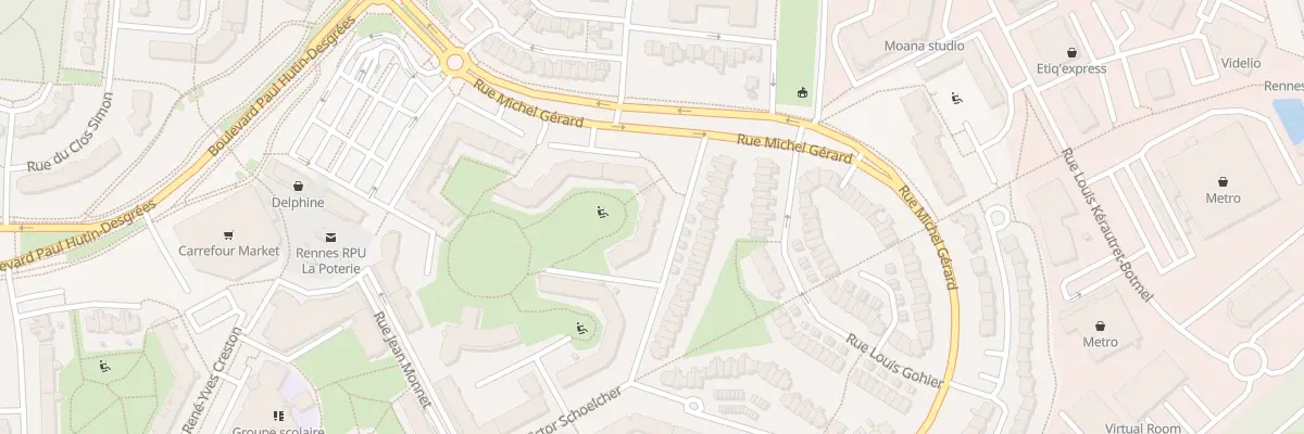 Plan du 4 Rue Baudri de Bourgueil à Rennes