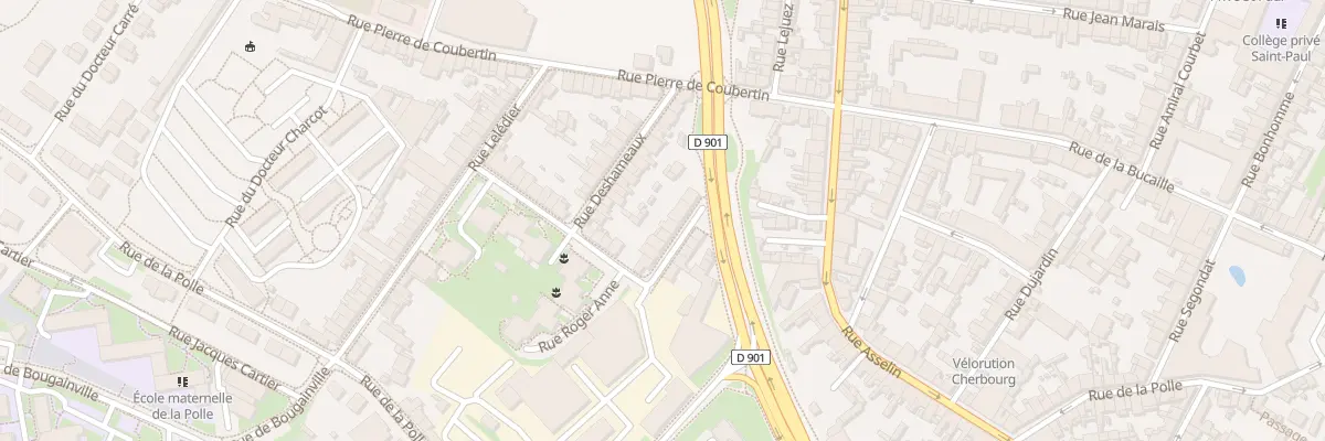 Plan du 20 Rue Roger Anne à Cherbourg-en-Cotentin