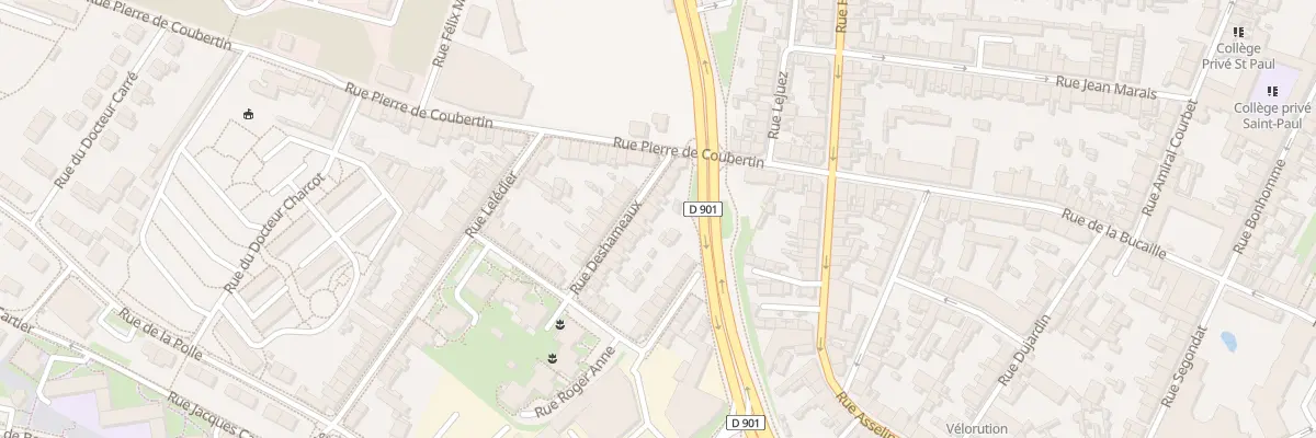 Plan du 9 Rue Deshameaux à Cherbourg-en-Cotentin