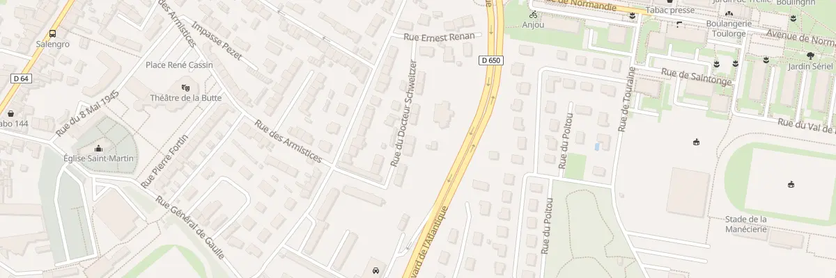 Plan du 9 Rue Dr Schweitzer - Octeville à Cherbourg-en-Cotentin