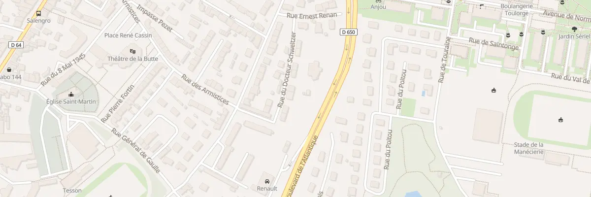 Plan du 11 Rue Dr Schweitzer - Octeville à Cherbourg-en-Cotentin