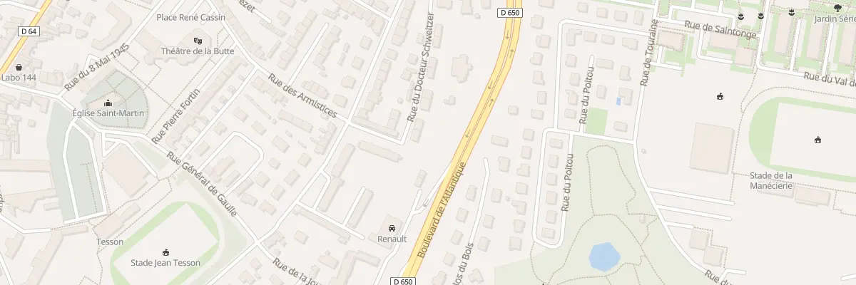 Plan du 15 Rue Dr Schweitzer - Octeville à Cherbourg-en-Cotentin