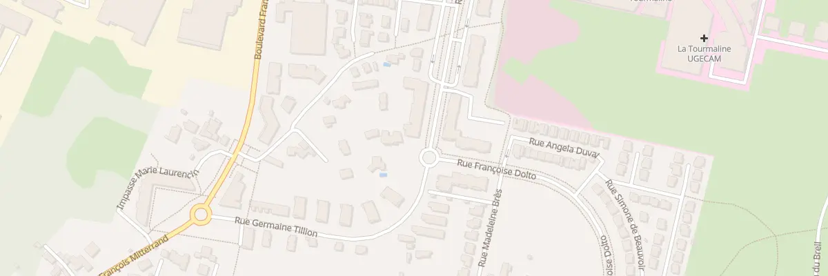 Plan du 2A Rue Suzanne Lenglen à Saint-Herblain