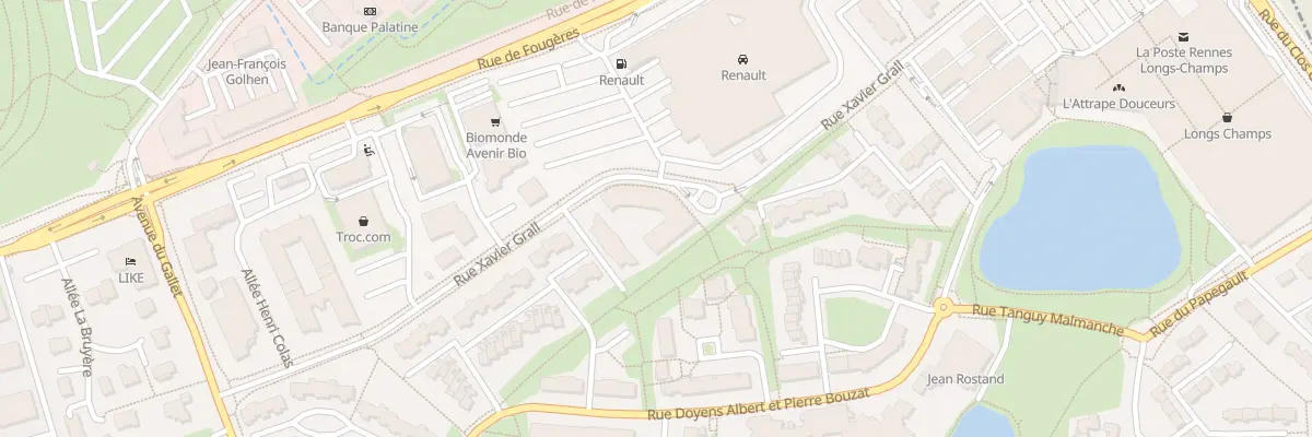 Plan du 32 Rue Xavier Grall à Rennes