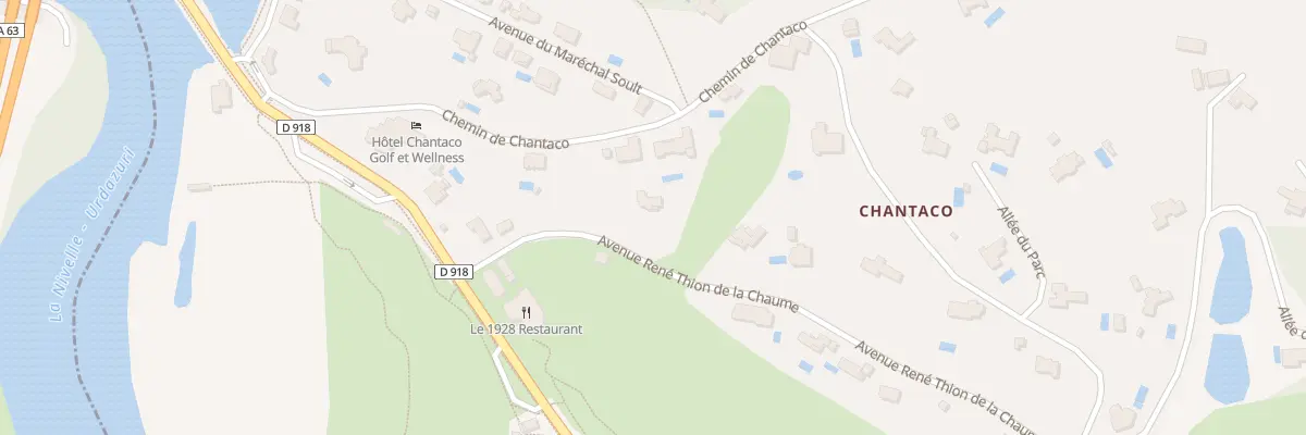 Plan du 9 Av René Thion de la Chaume à Saint-Jean-de-Luz