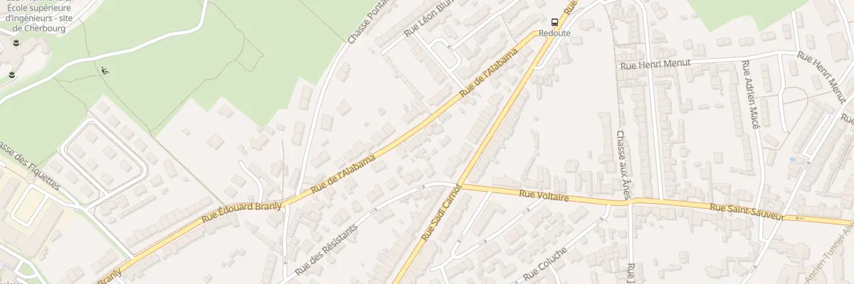 Plan du 23 Rue l’Alabama à Cherbourg-en-Cotentin