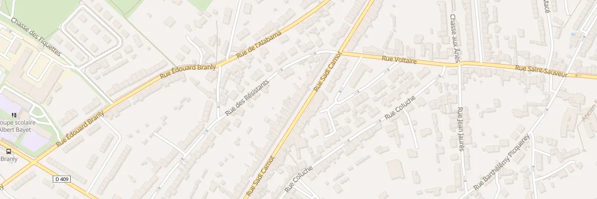 Plan du 58 Rue Sadi Carnot à Cherbourg-en-Cotentin