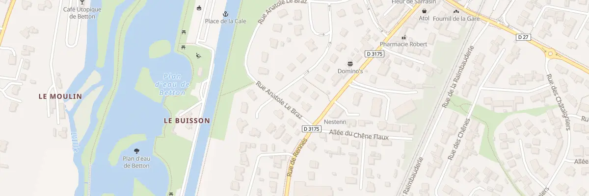 Plan du 11 Rue Anatole Le Braz à Betton