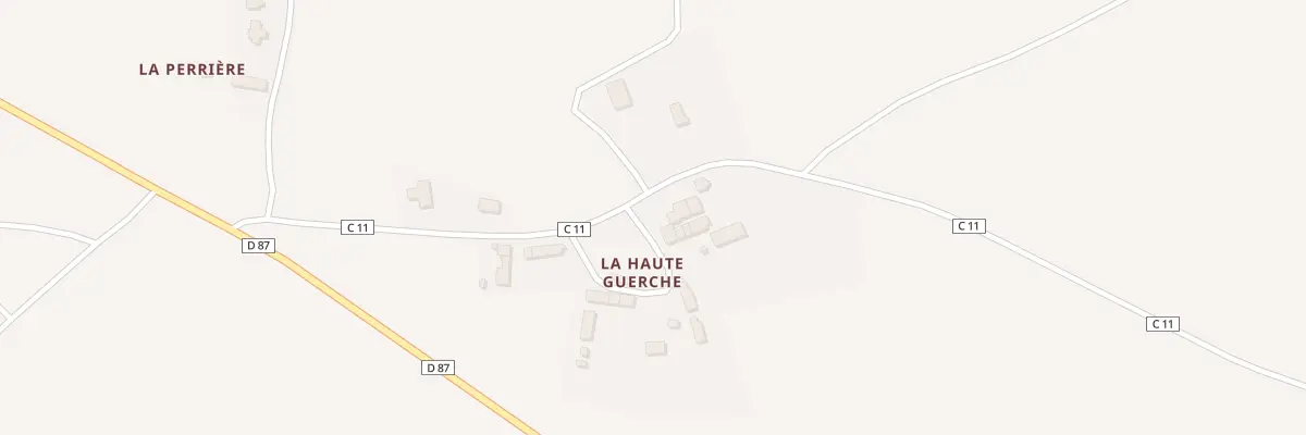 Plan du 5043 La Haute Guerche à Broualan