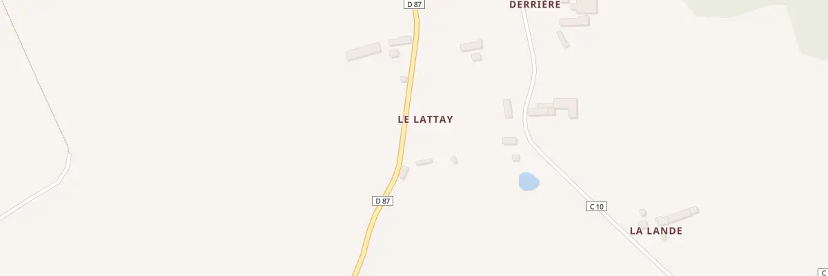 Plan du 5000 Le Latay à Broualan