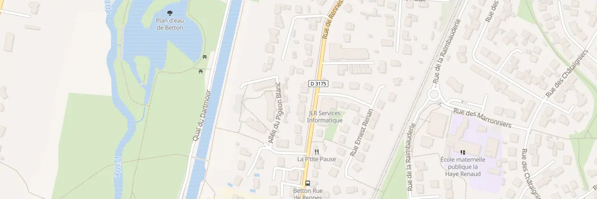 Plan du 36 Rue de Rennes à Betton