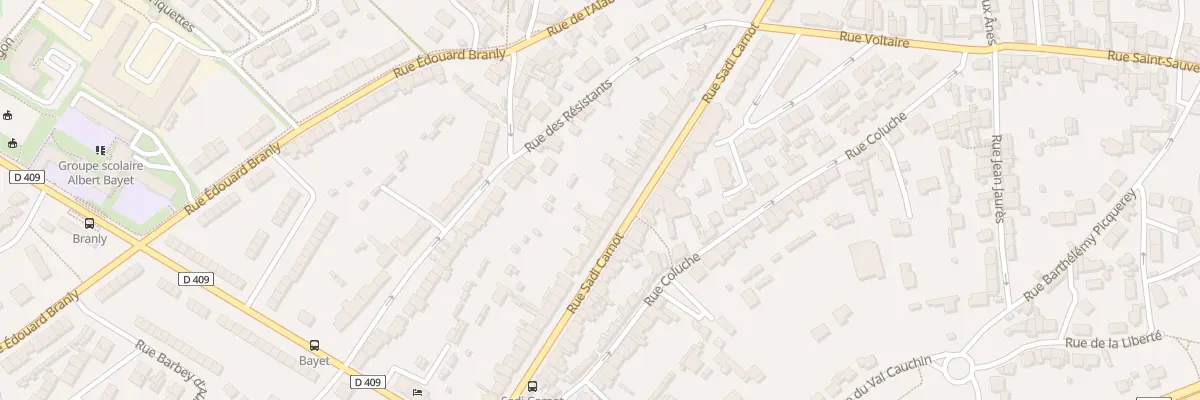 Plan du 84 Rue Sadi Carnot à Cherbourg-en-Cotentin