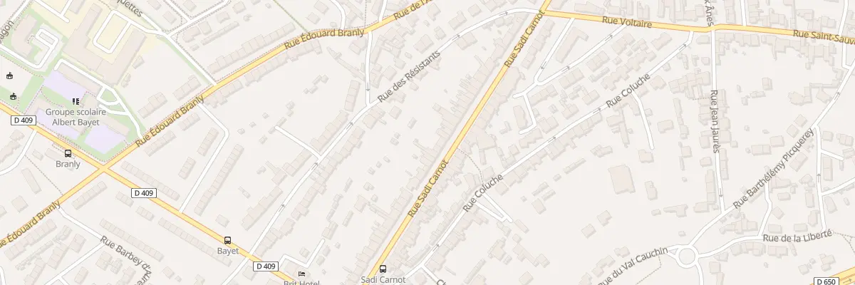 Plan du 86 Rue Sadi Carnot à Cherbourg-en-Cotentin