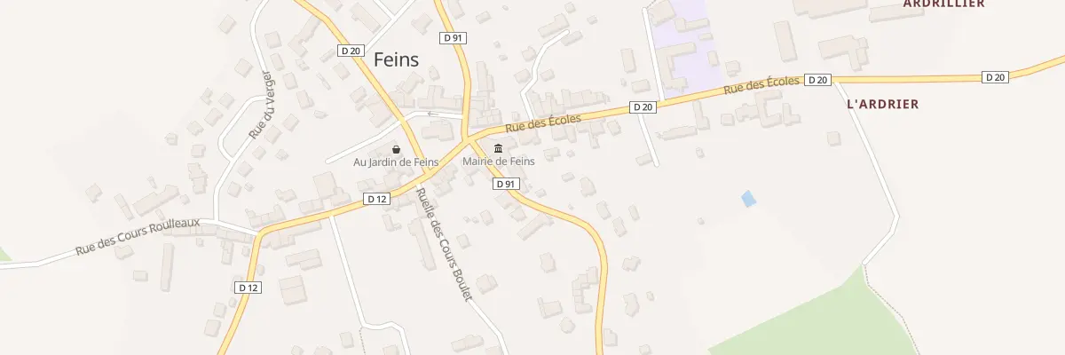 Plan du 5 Rue d’Aubigné à Feins