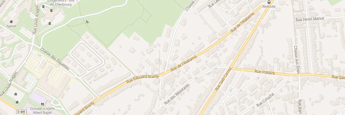 Plan du 38 Rue l’Alabama à Cherbourg-en-Cotentin