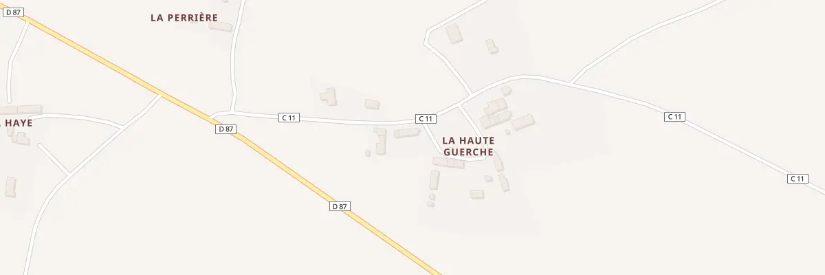 Plan du 5037 La Haute Guerche à Broualan