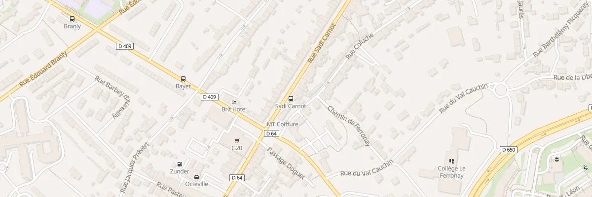 Plan du 109 Rue Sadi Carnot à Cherbourg-en-Cotentin