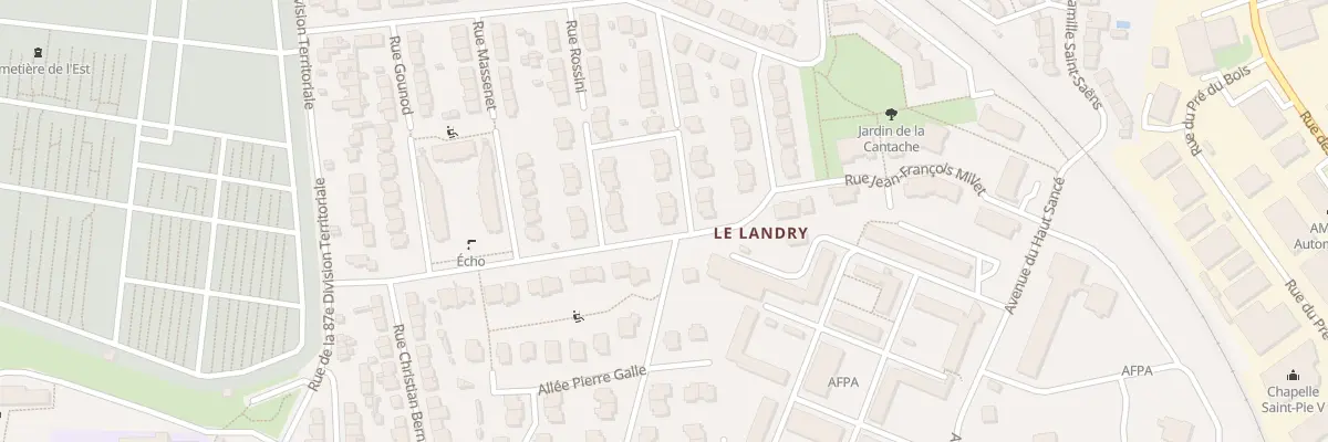 Plan du 16 Rue sous Lieutenant Pochard à Rennes