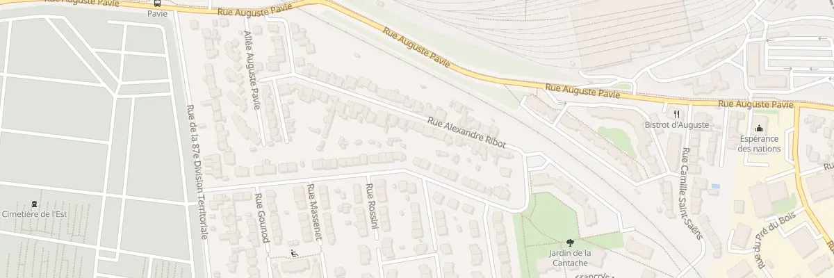 Plan du 36 Rue Alexandre Ribot à Rennes