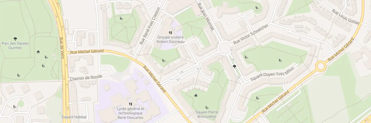 Plan du 7 Sq du Gal Charles Delestraint à Rennes
